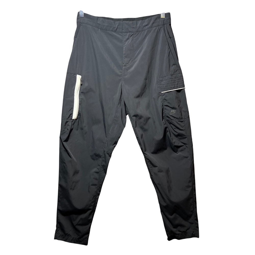Nike Black Sportswear Style Essentials Utility Pants Nylon Cargo Tapered 30 M